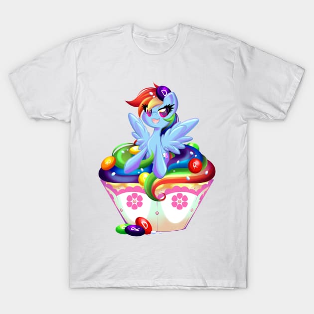 PonyCake Rainbow Dash T-Shirt by BambooDog